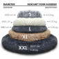 Preview: Fluffy Donut-Katzenkorb, Grün, 40 cm